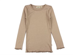 Wheat nougat rose t-shirt Reese rib lace